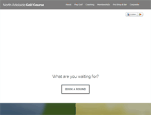 Tablet Screenshot of northadelaidegolf.com.au